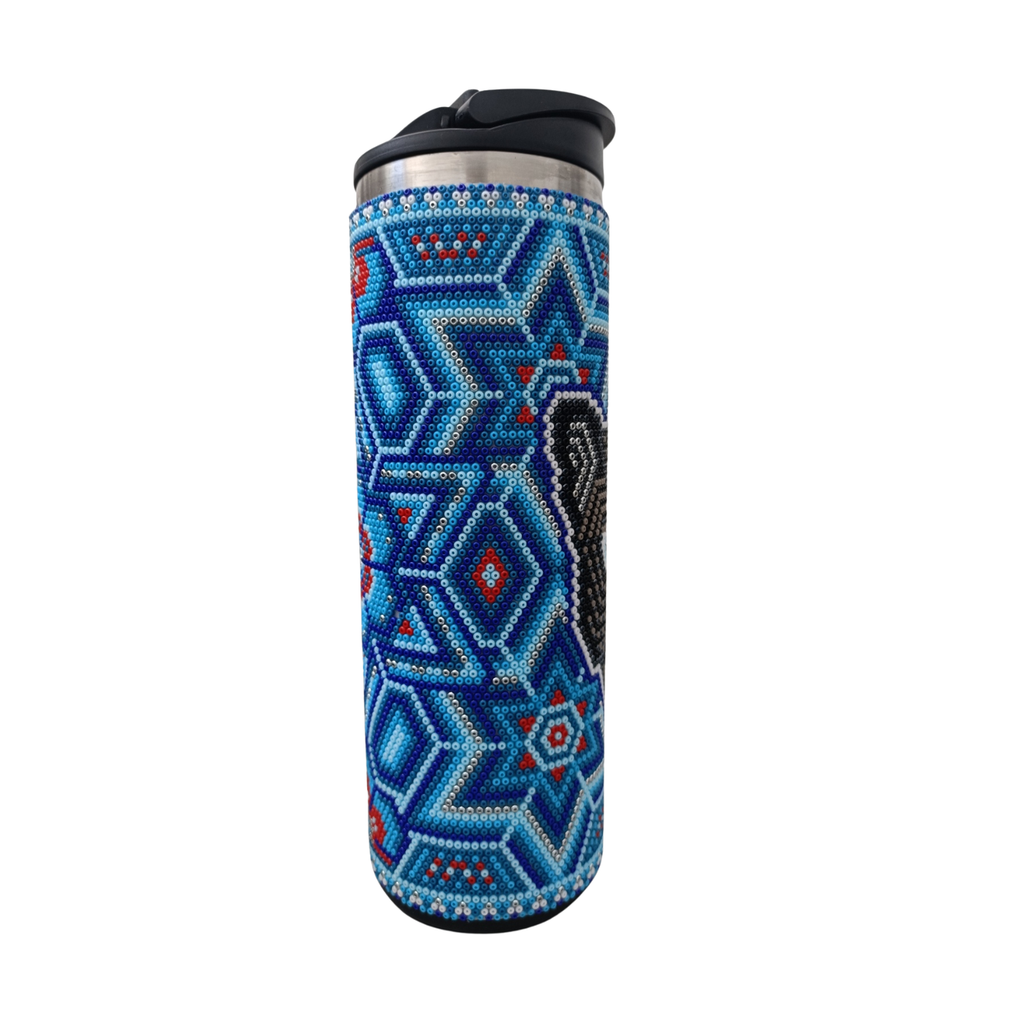 030 Termo Jaguar Negro y Azules