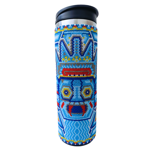 012 Termo Tlaloc, tonos azules