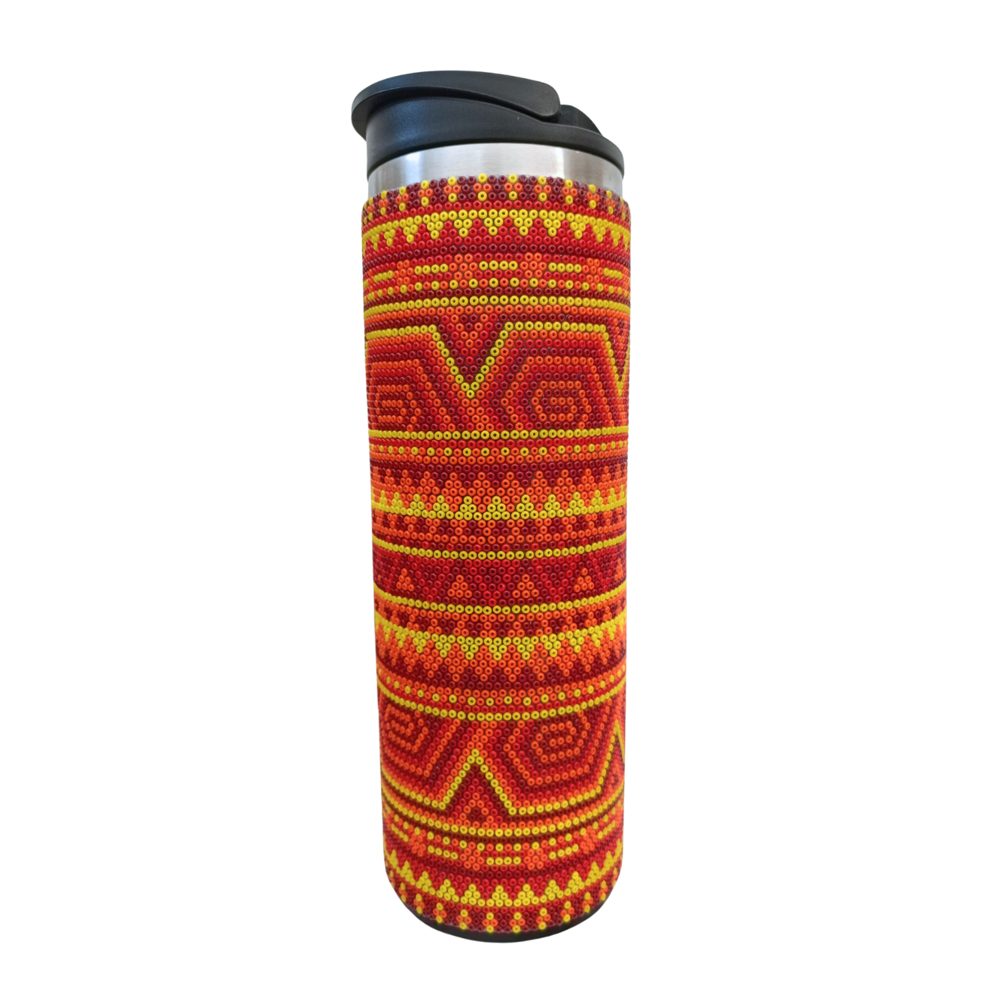 022 Termo fuego Ancestral. Tonos Rojos.