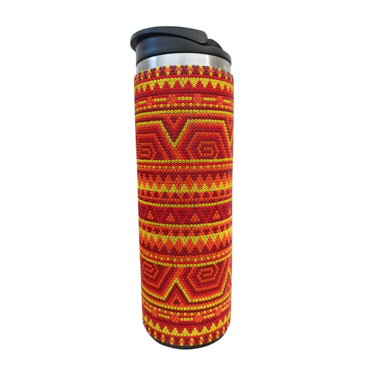 022 Termo fuego Ancestral. Tonos Rojos.